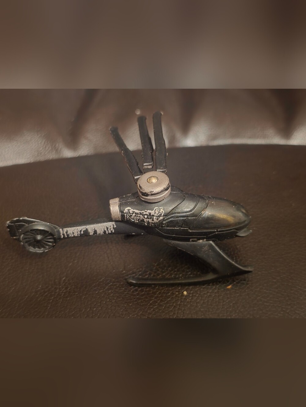 Marvel 2006 Spiderman Venom Helicopter Spideycopter Diecast Black & Silver
